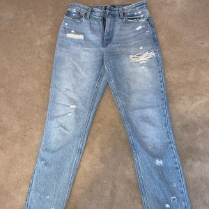 Abercrombie and Fitch Light Wash Mom Jeans